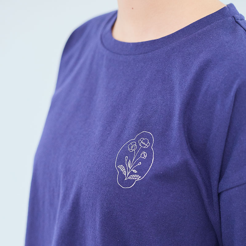 婦人『cloudnine』5分袖プリントTシャツ
