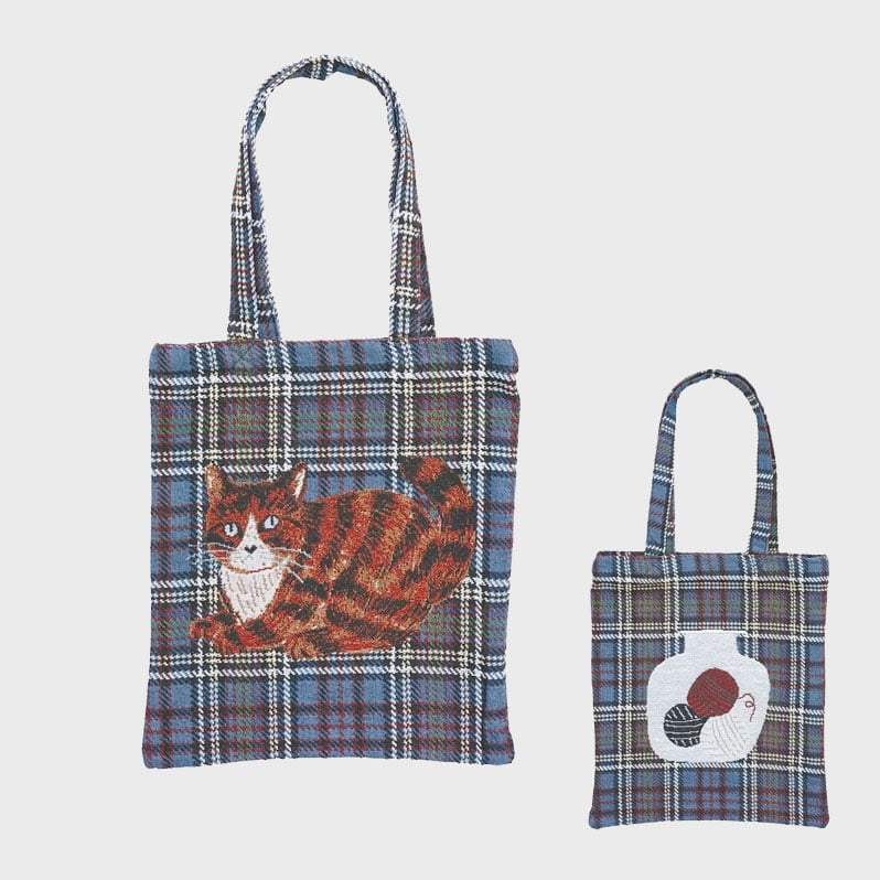 『松尾ミユキ』トートバッグ Rectangle tote bag check back