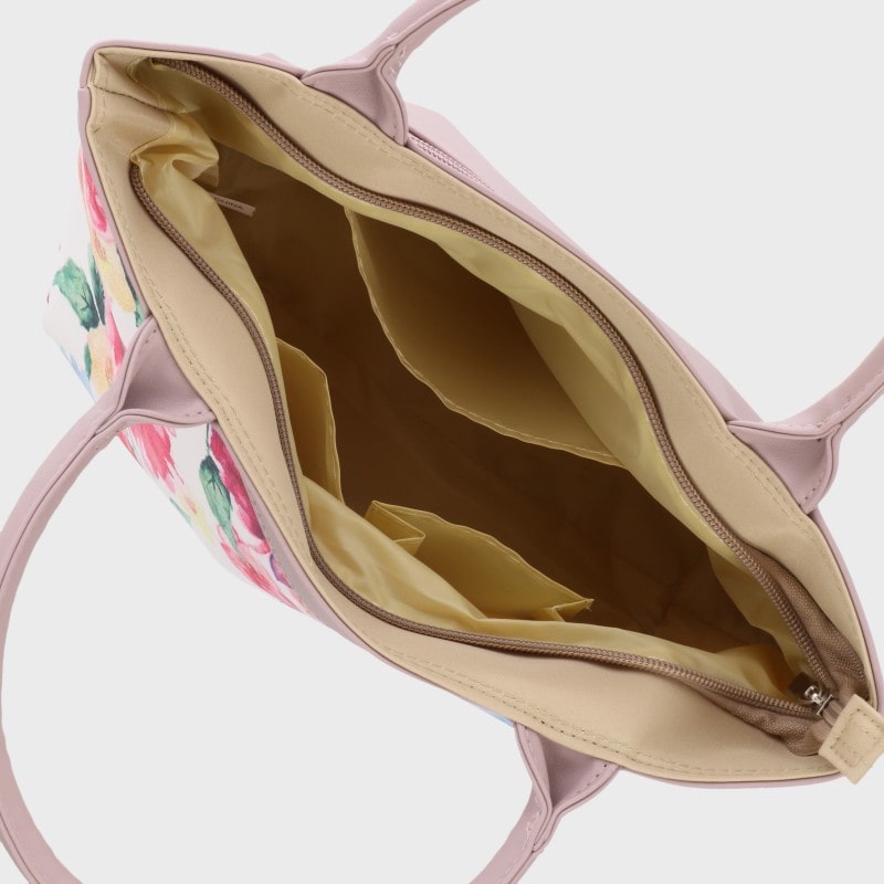 婦人花柄トートバッグ