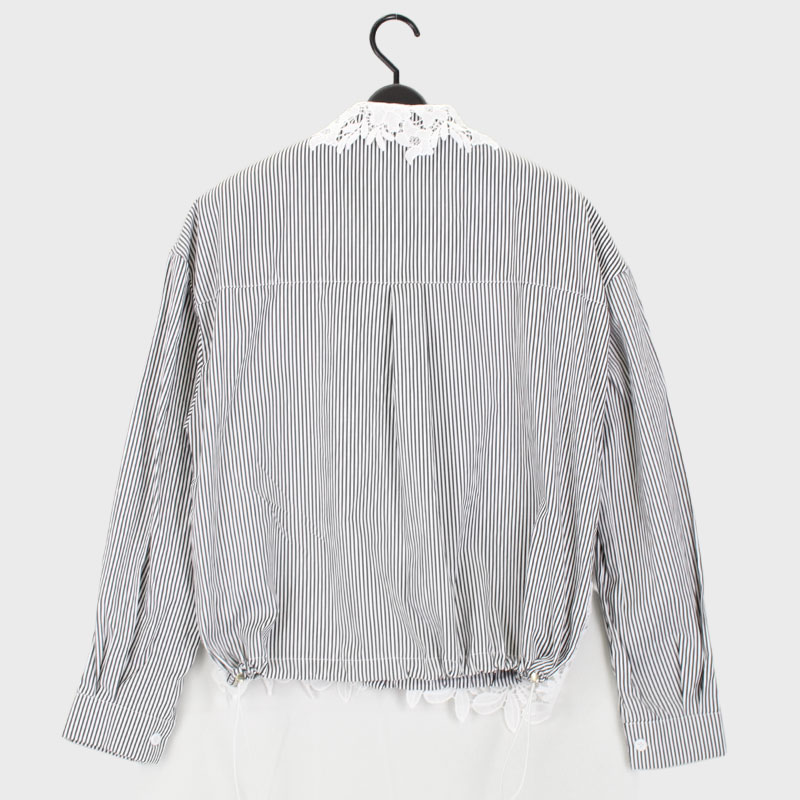 婦人長袖ストライプシャツ