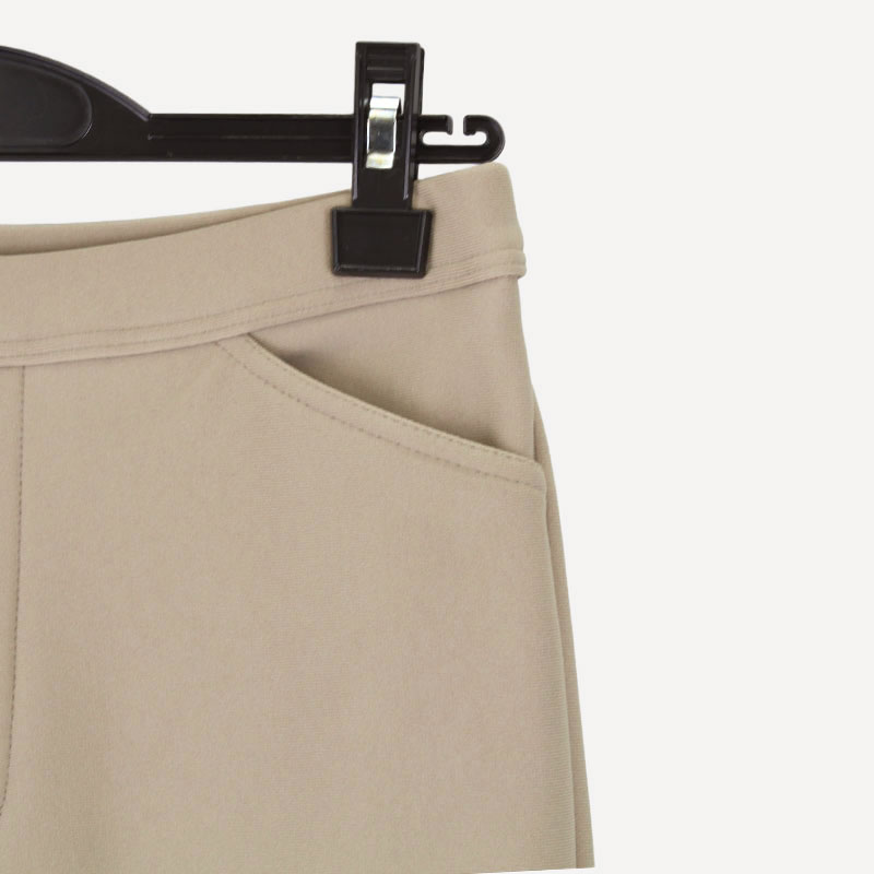 婦人裏起毛ハイテンションストレートパンツ