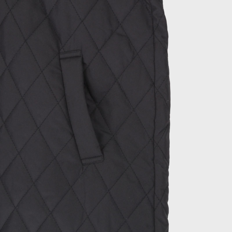 【在庫限り】婦人フード取り外し可能リブ付中綿コート