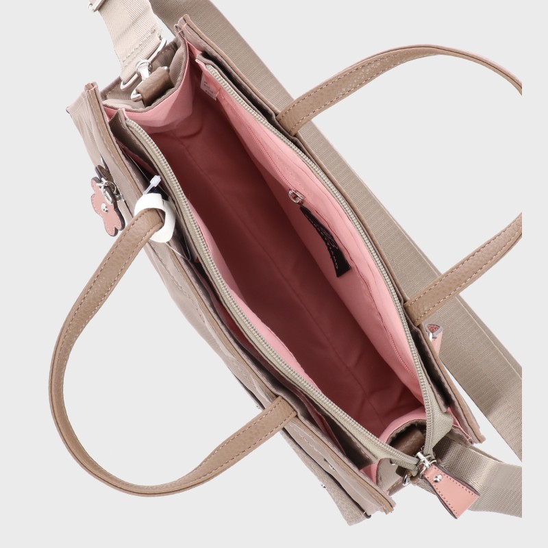 婦人花刺しゅう2WAYトートバッグ