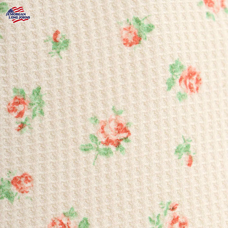 婦人『JEMORGAN』CVCワッフル花柄3点セット