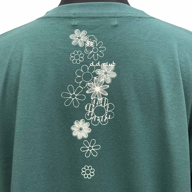 婦人DDCLUB半袖Tシャツ(プードル FLOWER)