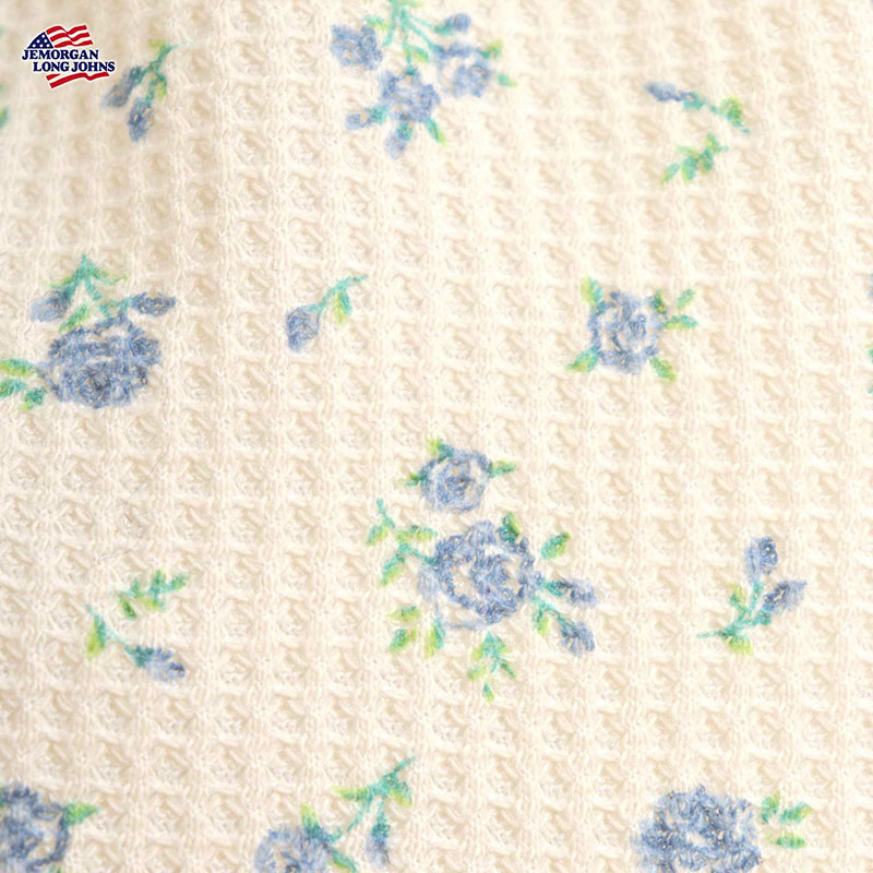 婦人『JEMORGAN』CVCワッフル花柄3点セット