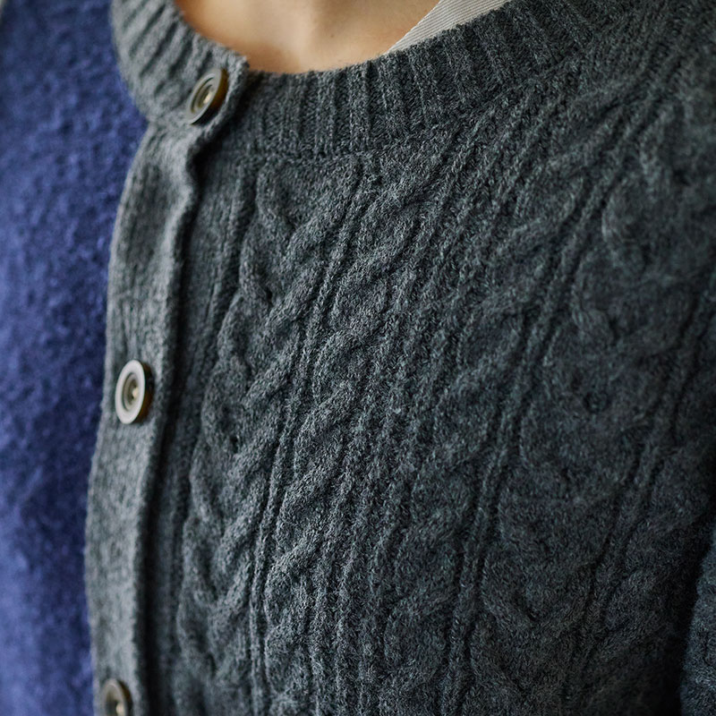 婦人『cloudnine』4種類柄パッチワークニットカーディガン