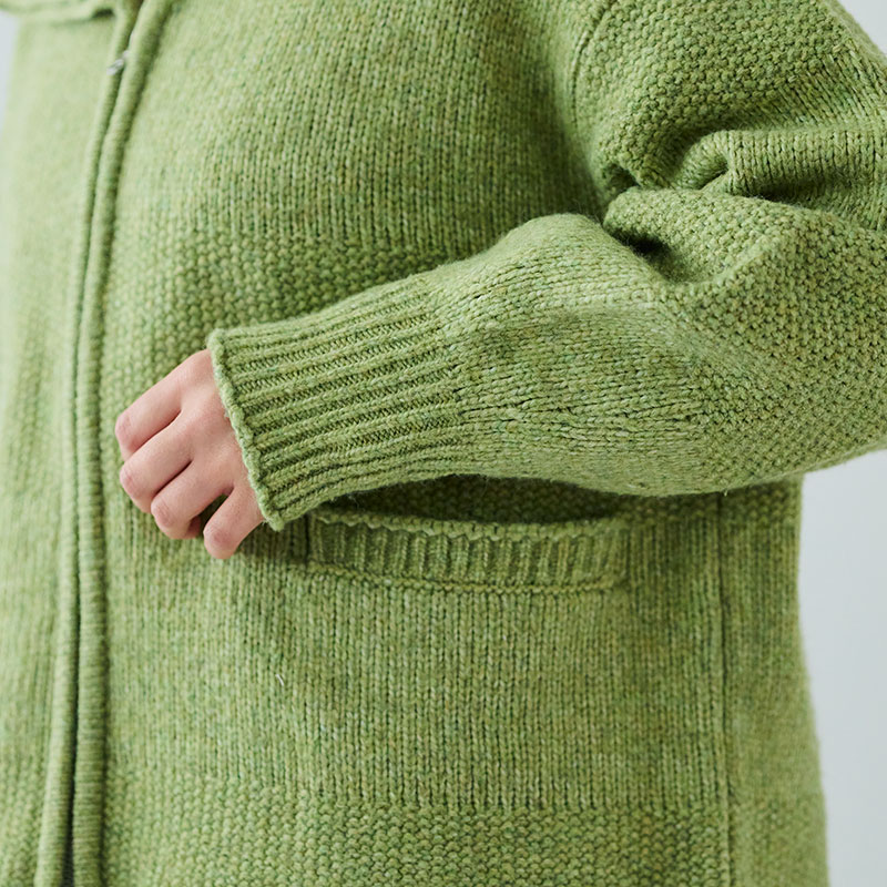 婦人『cloudnine』ニットWジップアップカーディガン