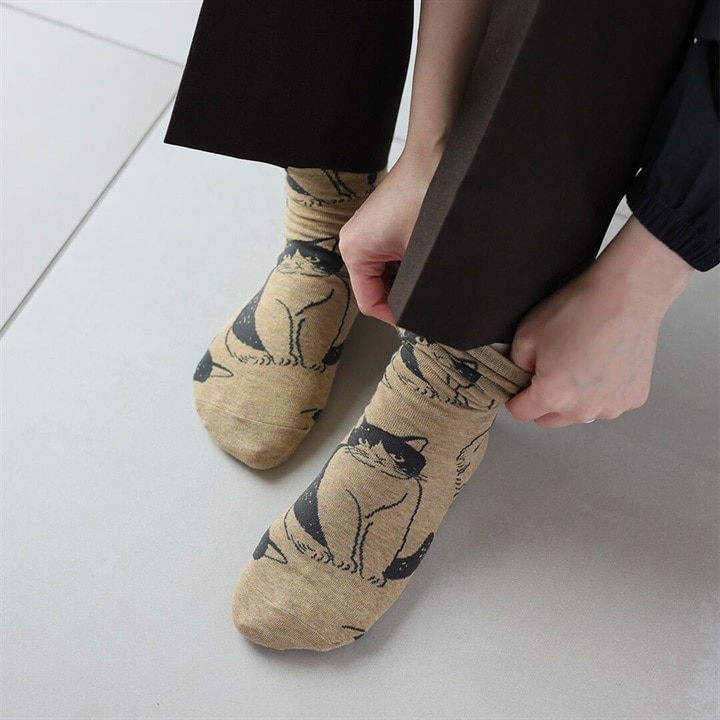 『松尾ミユキ』ソックス Cat socks B