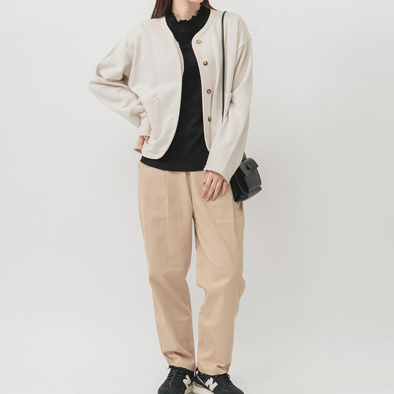 婦人『m.m.o.』比翼ボタンカーディガン