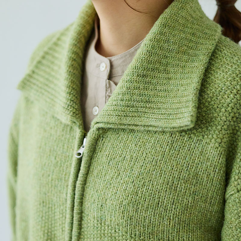 婦人『cloudnine』ニットWジップアップカーディガン