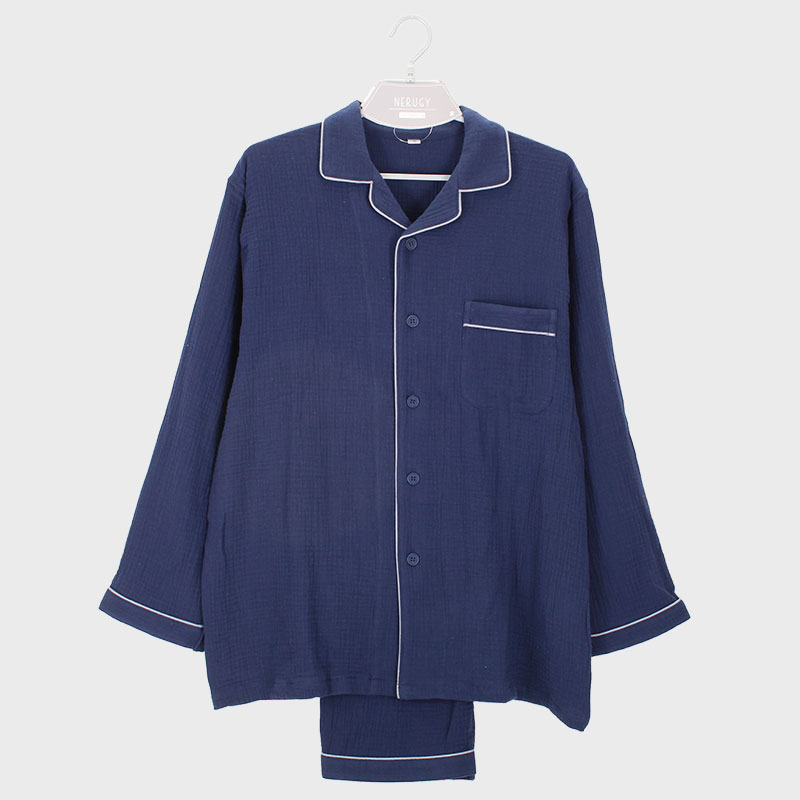 紳士ダブルガーゼシャツパジャマ《WEB》