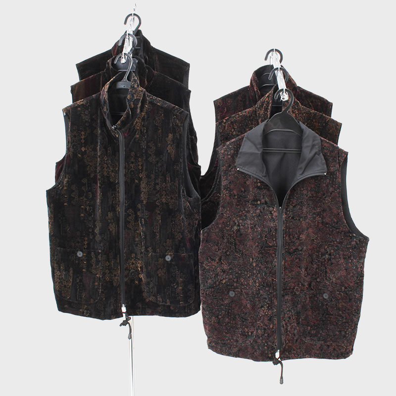 婦人ベロアリバーシブルベスト