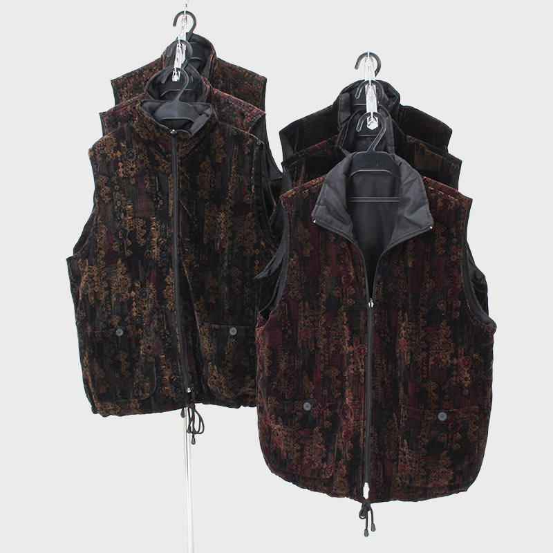 婦人ベロアリバーシブルベスト(綿入り)