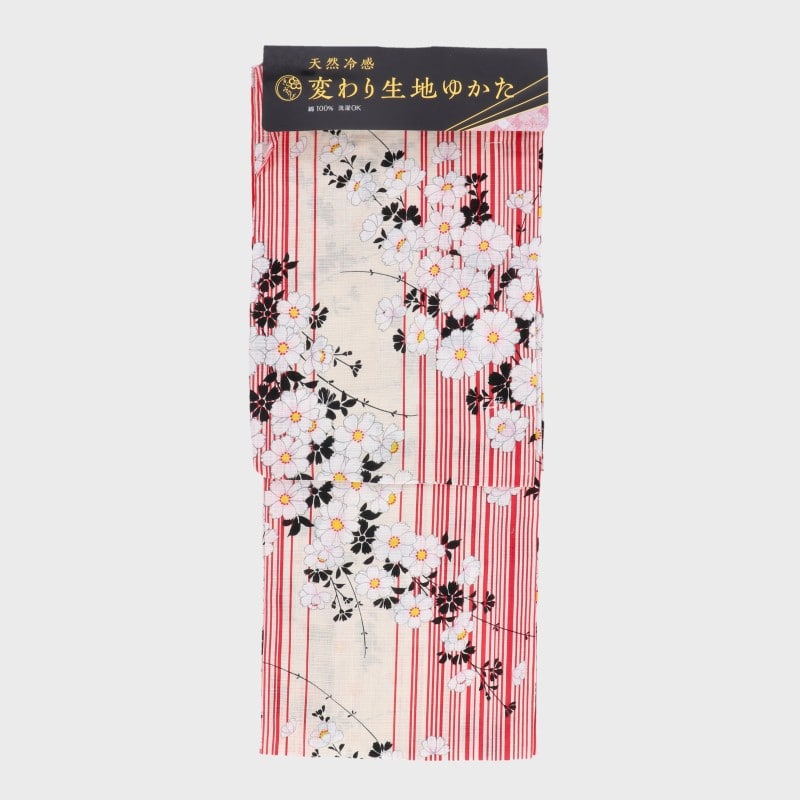 婦人『きらみやび』変わり生地仕立て上がりゆかた