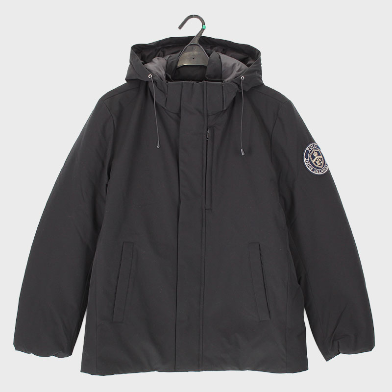 紳士中綿フード付きハーフコート『POLO』