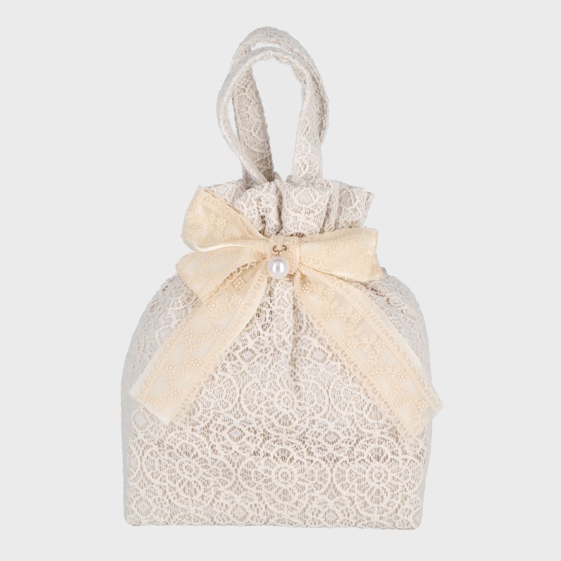 婦人『Wa de Modem』リボンレース巾着 卒業式・袴