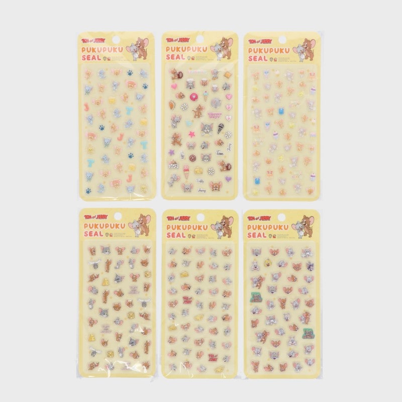 『TOM&JERRY/トム&ジェリ−』ぷくぷく シール (シールの柄は選べません)