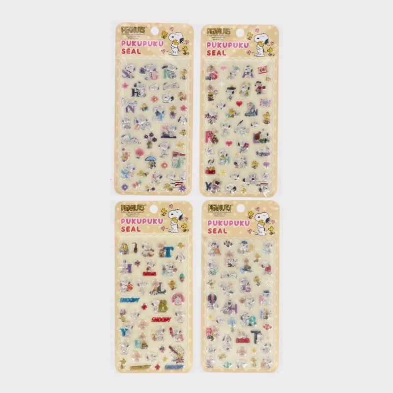 『スヌ−ピ−/SNOOPY/PEANUTS』樹脂入りぷっくりシール