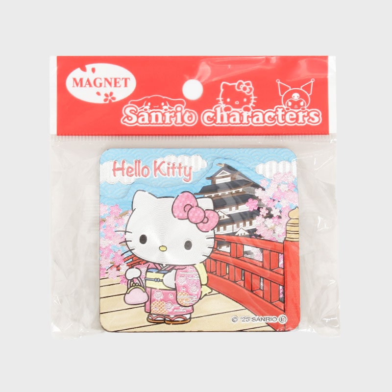 『サンリオ/Sanrio』木製二段マグネット 城