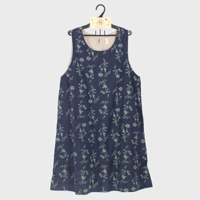 婦人裏フリースかぶり型チュニックワンピース