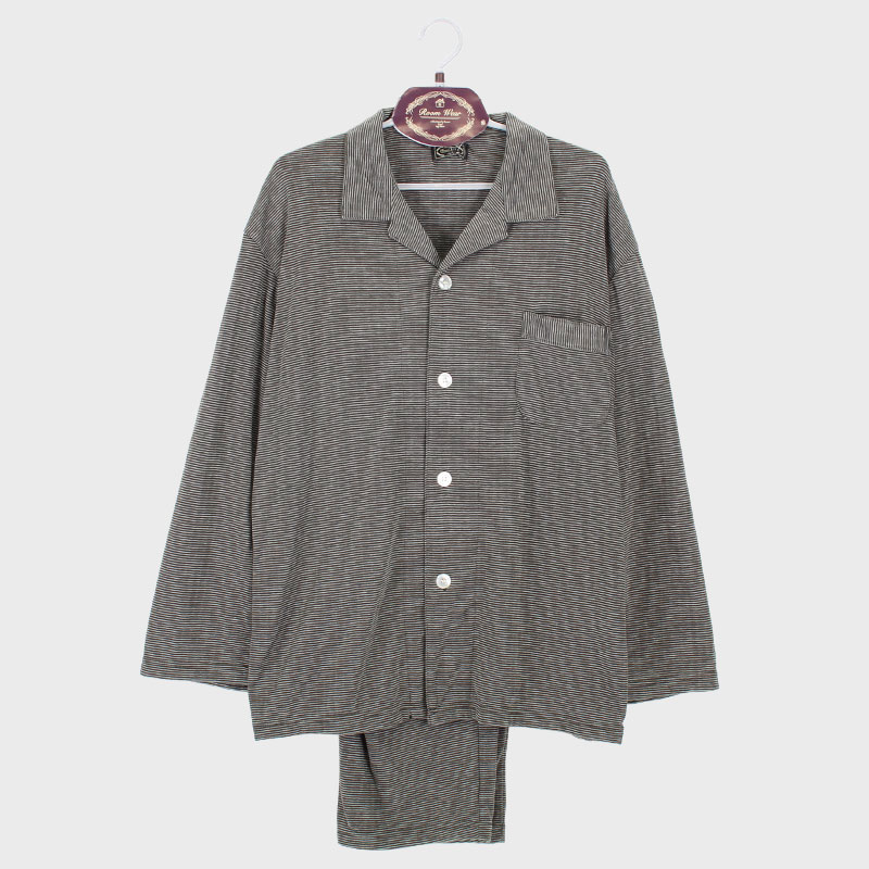 紳士E/C接結ニット衿付きパジャマ《WEB》