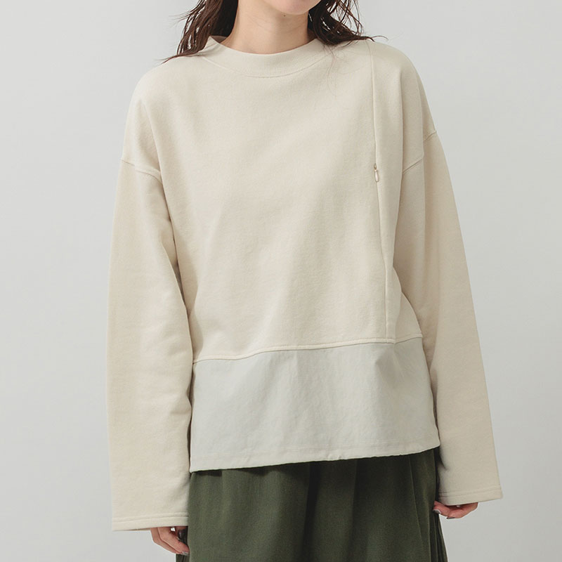 婦人『m.m.o.』異素材切替プルオーバー