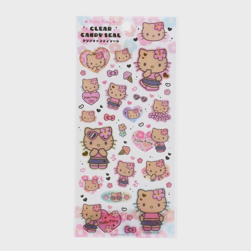 『サンリオ/Sanrio』サンリオキャラクターズ(日焼けシリ−ズ)クリアキャンディシール
