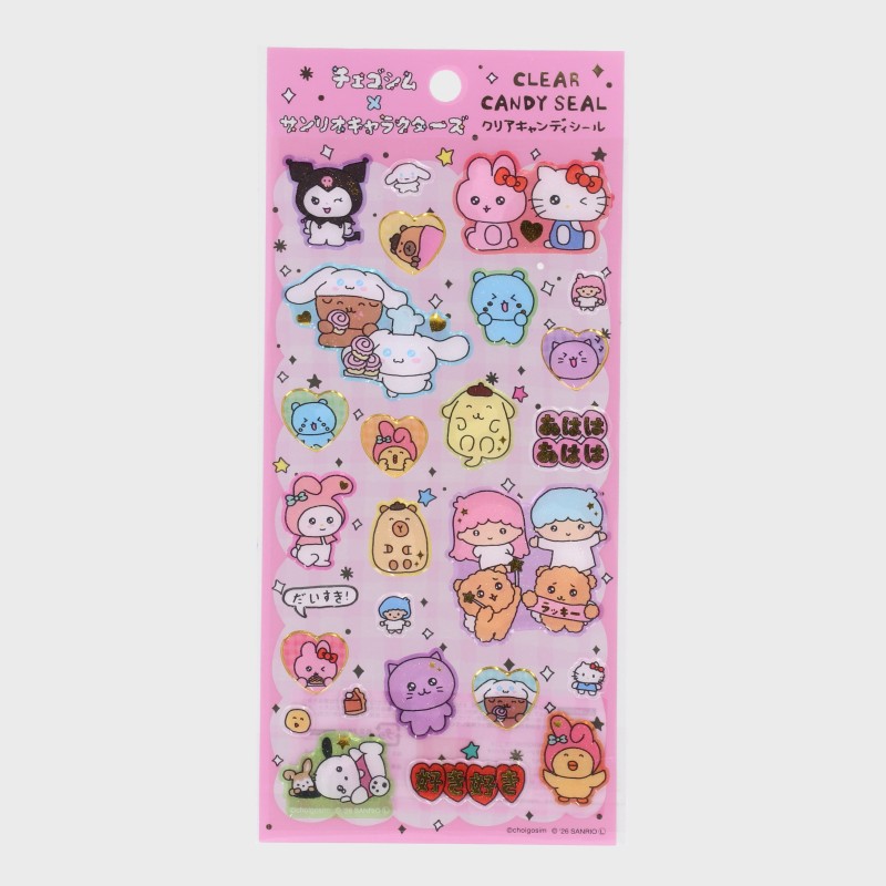 『サンリオ/Sanrio』チェゴシム×サンリオキャラクターズ クリアキャンディシール