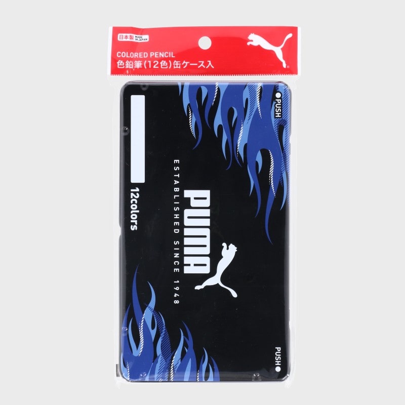 『PUMA』色鉛筆 (12色)缶ケ−ス入