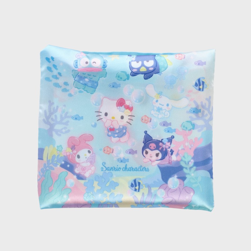 『サンリオ/Sanrio』サンリオキャラクターズ ポーチ付きサテンエコバッグ