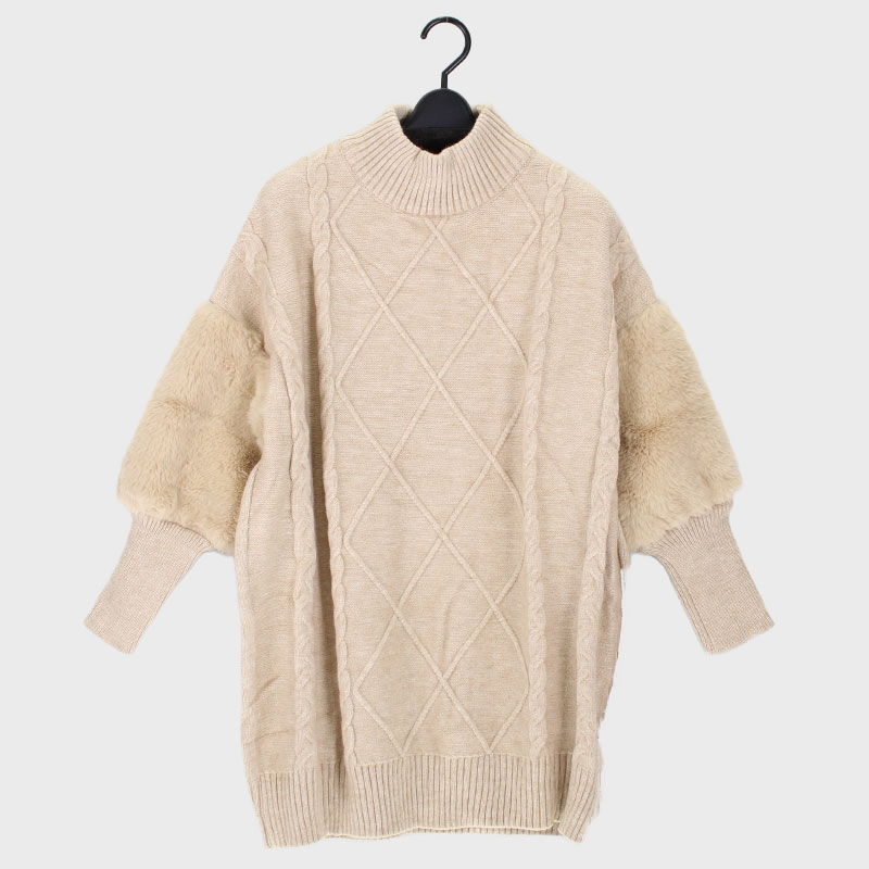 婦人ニット(腕ファー)