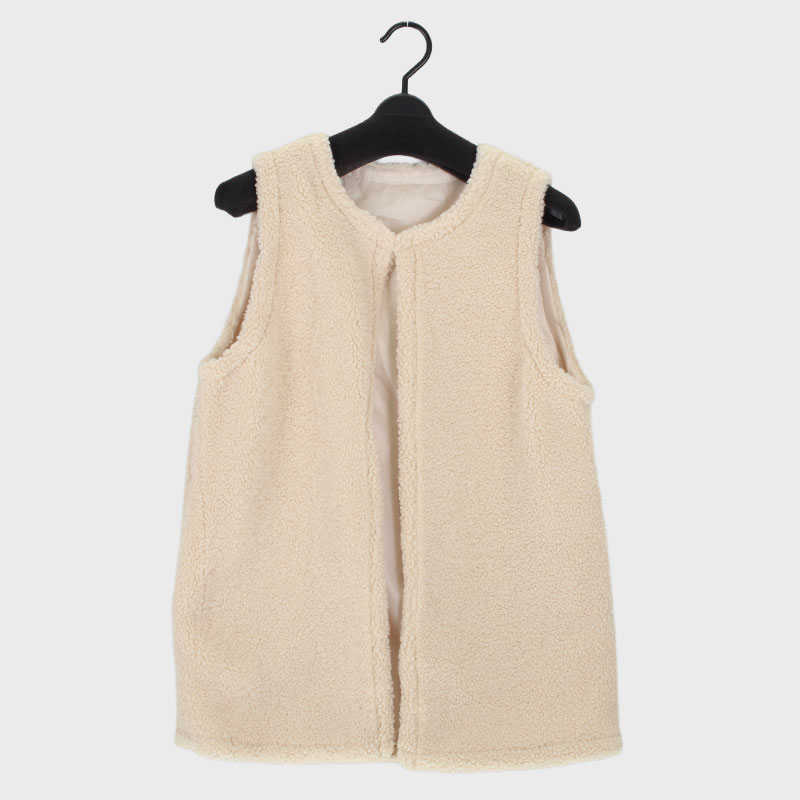 婦人ボアベスト(前開き)