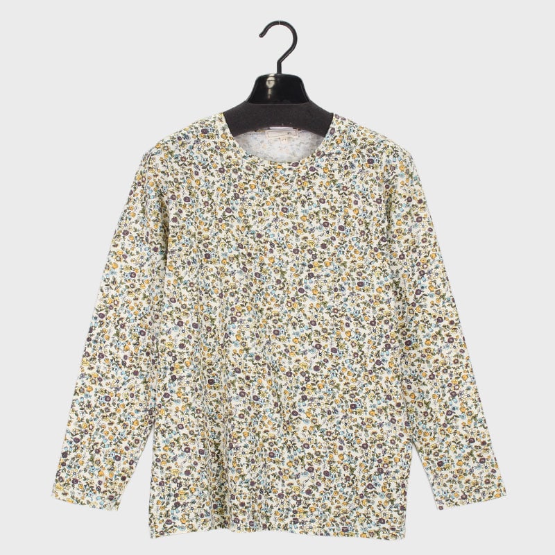 婦人長袖プリントTシャツ(綿100%)