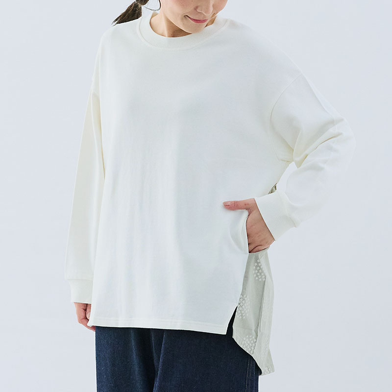 婦人『cloudnine』異素材切替チュニック