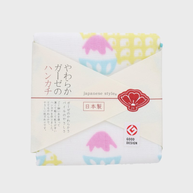 日本製やわらかガーゼのハンカチ【夏】《WEB》