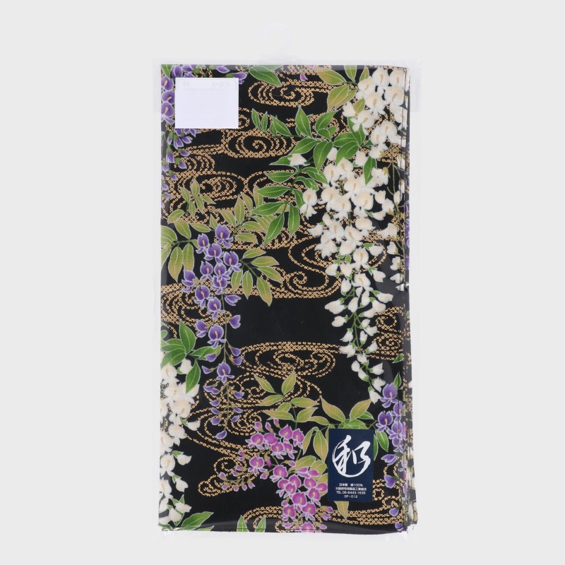 日本製和柄バンダナ【流水藤】