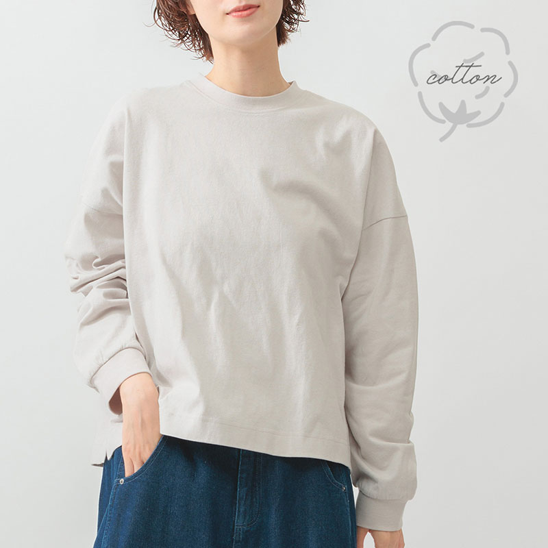 婦人『m.m.o』コットンバスククルーネックワイドPO