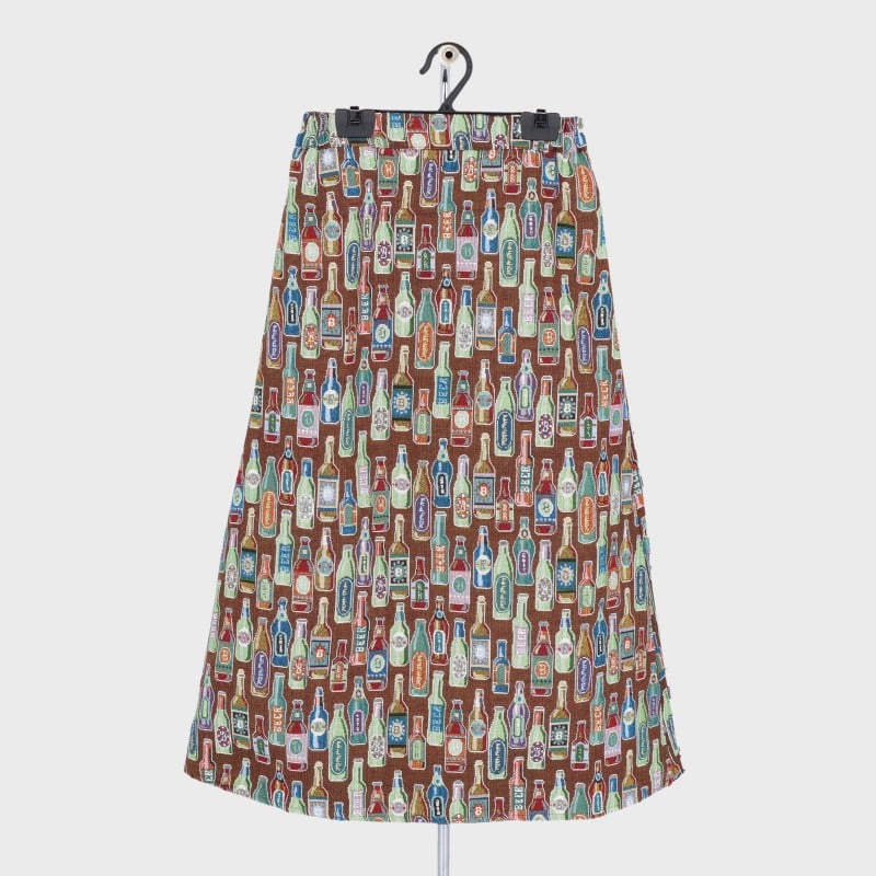 婦人ボトル柄ゴブランスカート