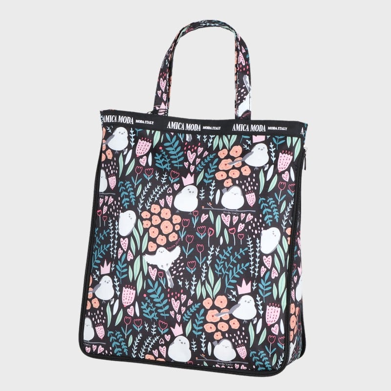 婦人シマエナガ柄A4トート