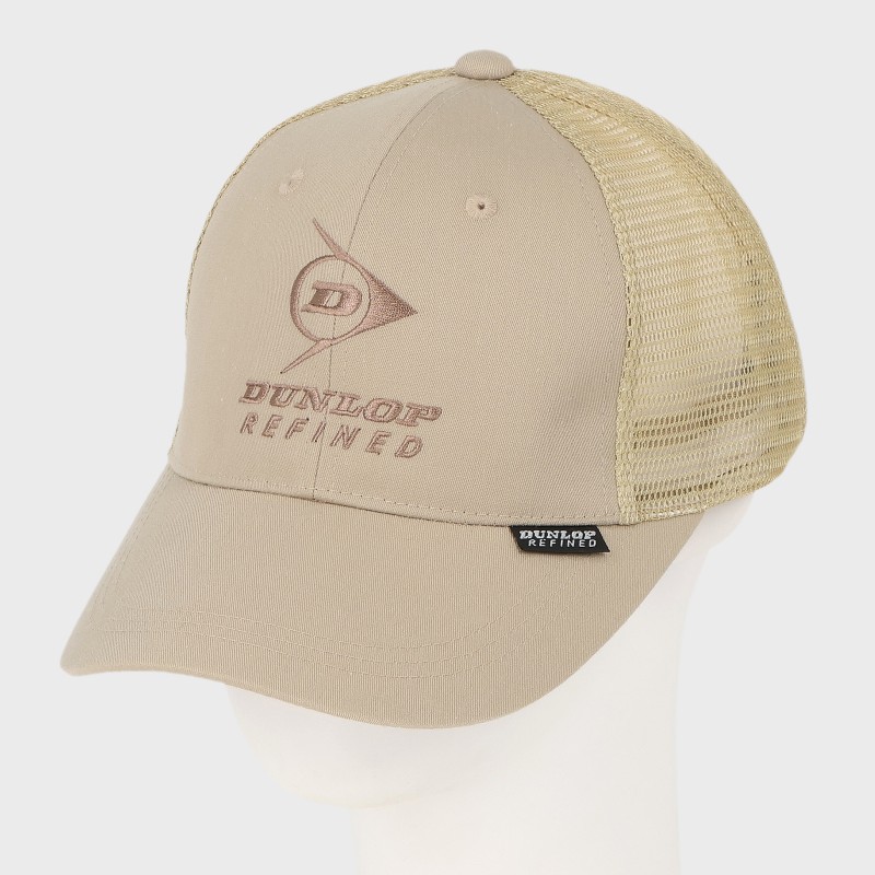 紳士『DUNLOP』コットンツイル6方メッシュCAPキャップ(ピス付き)