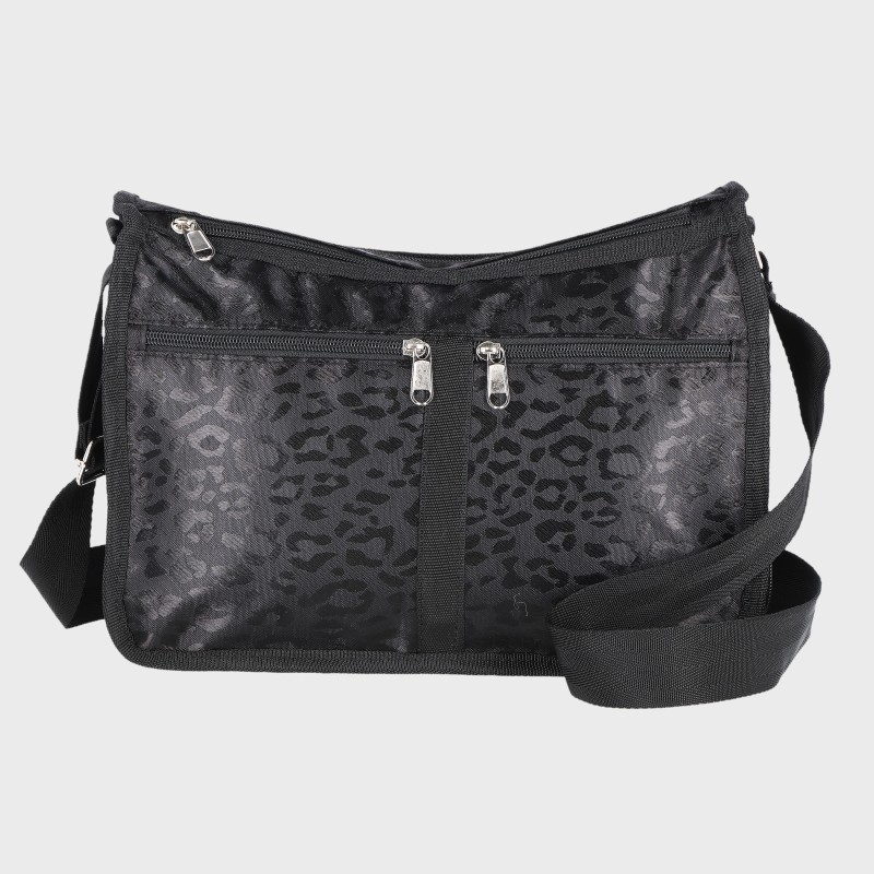 婦人ヒョウ柄ショルダーバッグ