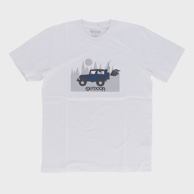 紳士半袖プリントTシャツ・ジープ柄『OUTDOOR』
