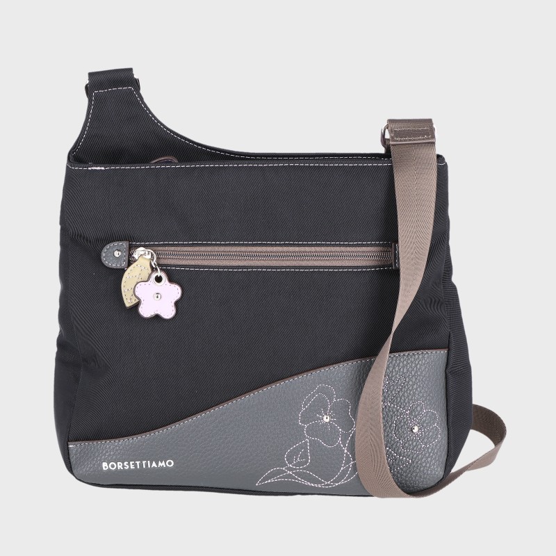 婦人花刺しゅうショルダーバッグ