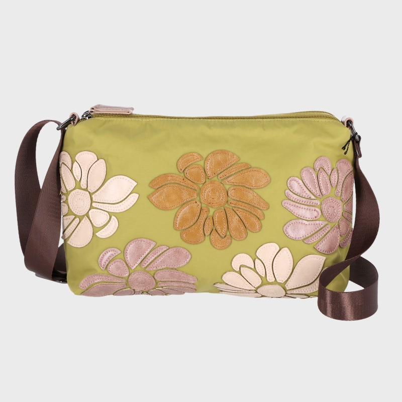 婦人フラワーナイロンショルダー