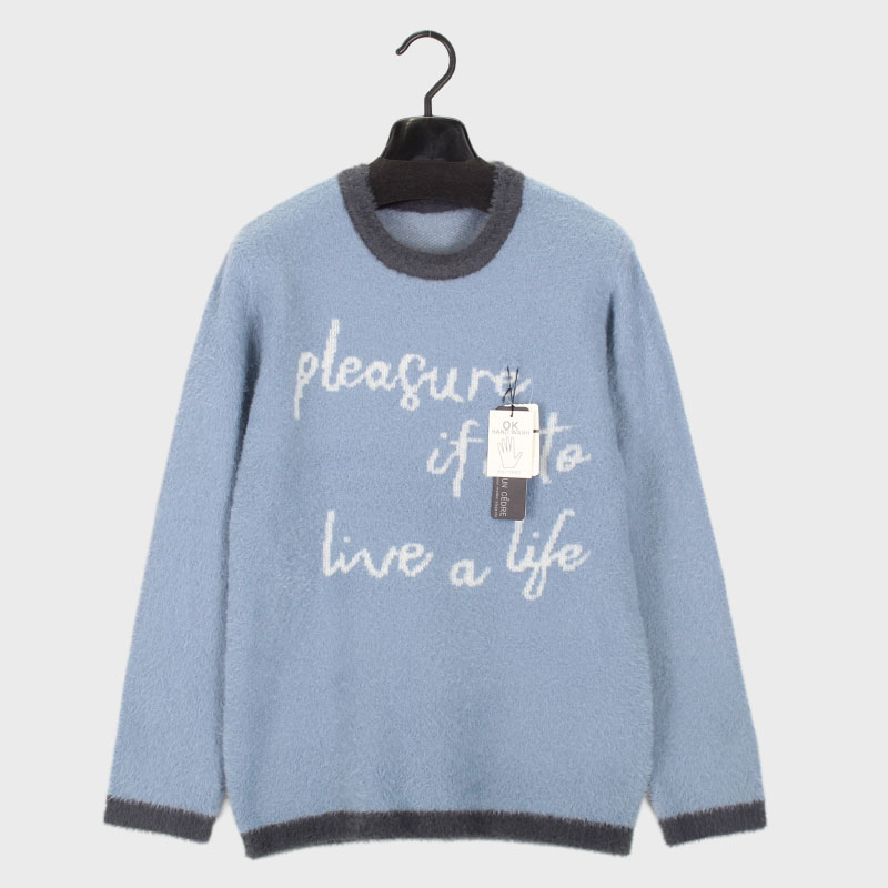 婦人シャギーニット