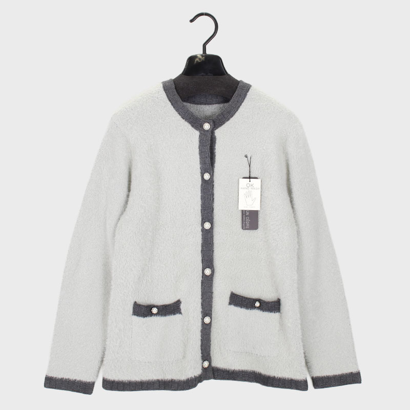 婦人シャギーニットカーディガン