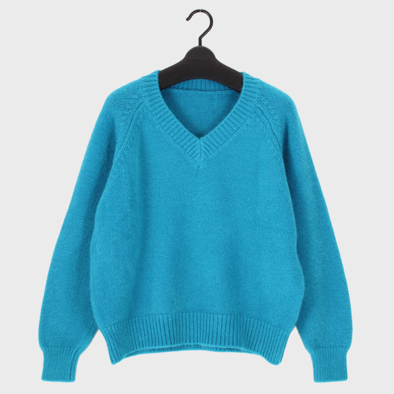 婦人V首セーター
