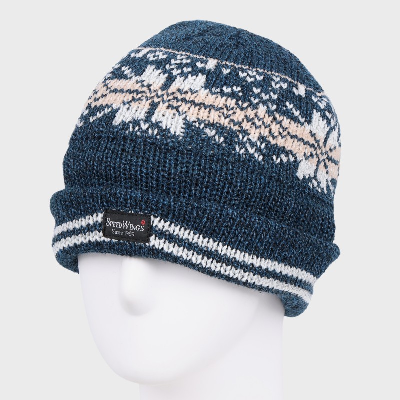 『SPEED WINGS』暖帽・ノルディック柄ニットワッチ