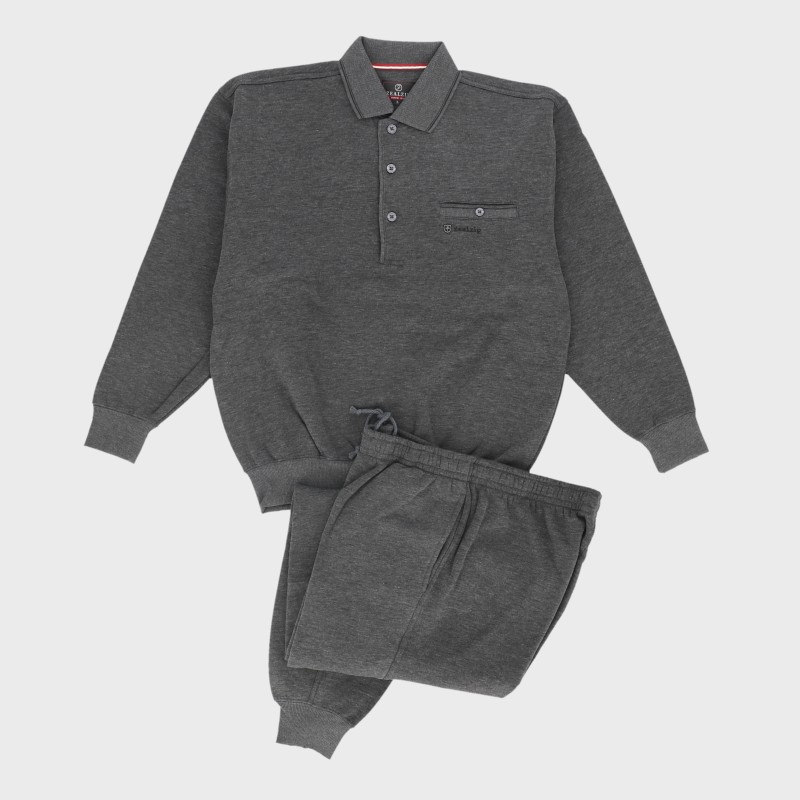 紳士裏起毛ポロスーツ『ZEALZIP』《WEB》